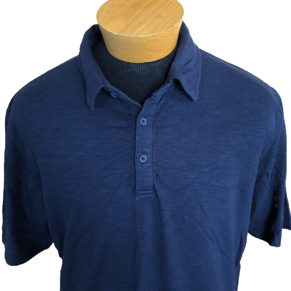 Dark blue polo shirt size large